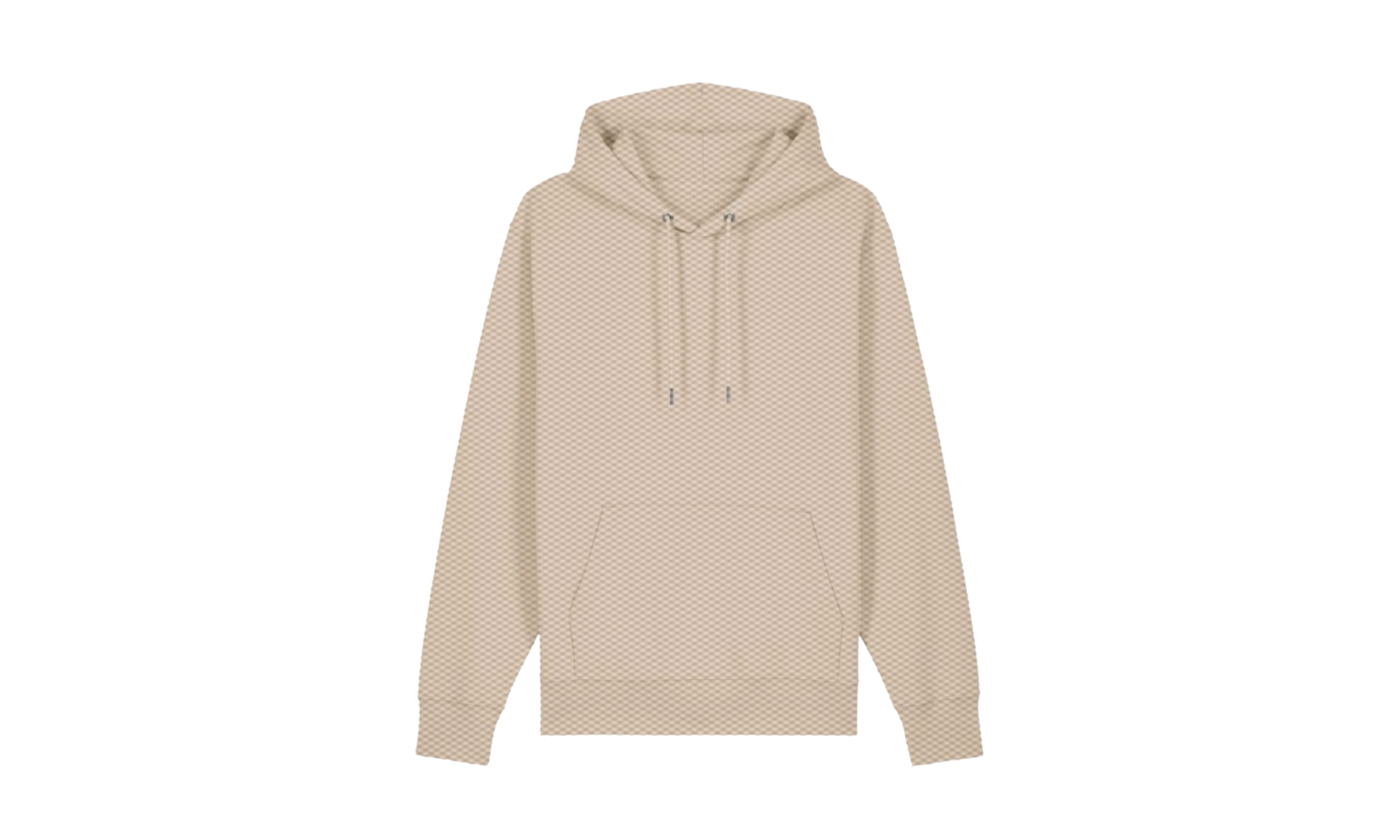 a plain beige hoodie