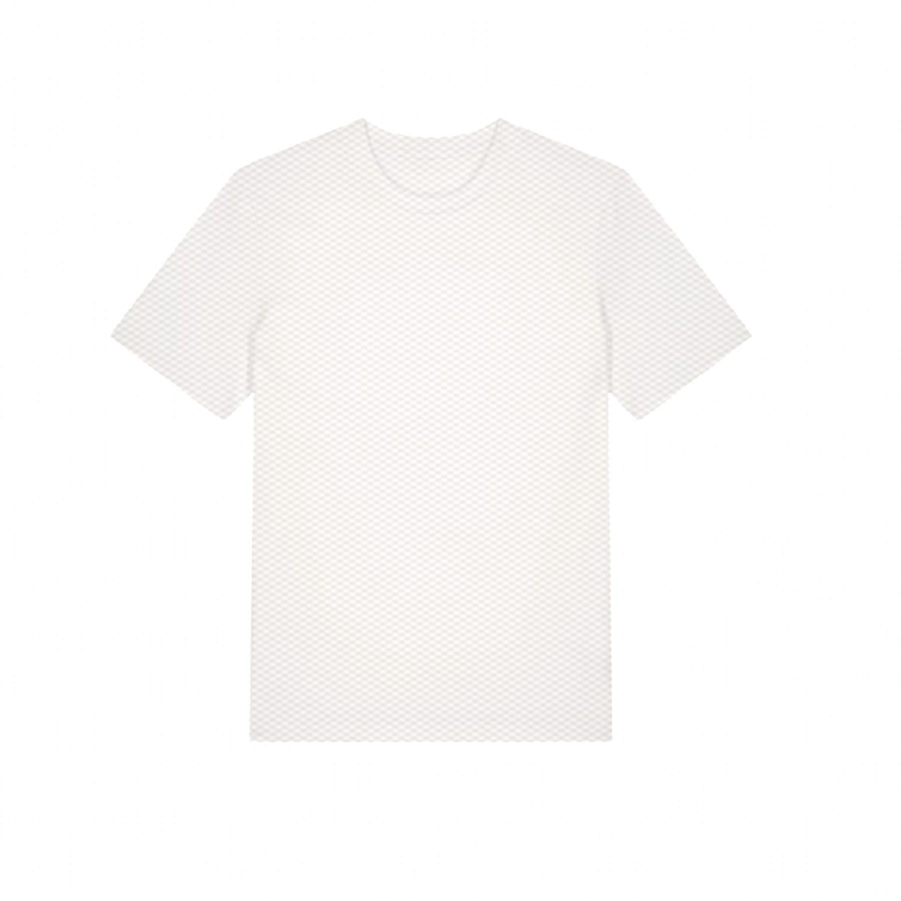 White t-shirt on a white background